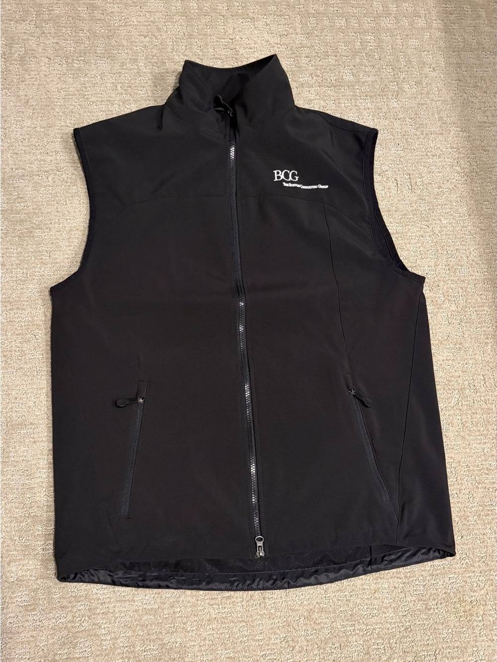 North End BCG Boston Consulting Group Black Softshell Vest, M
